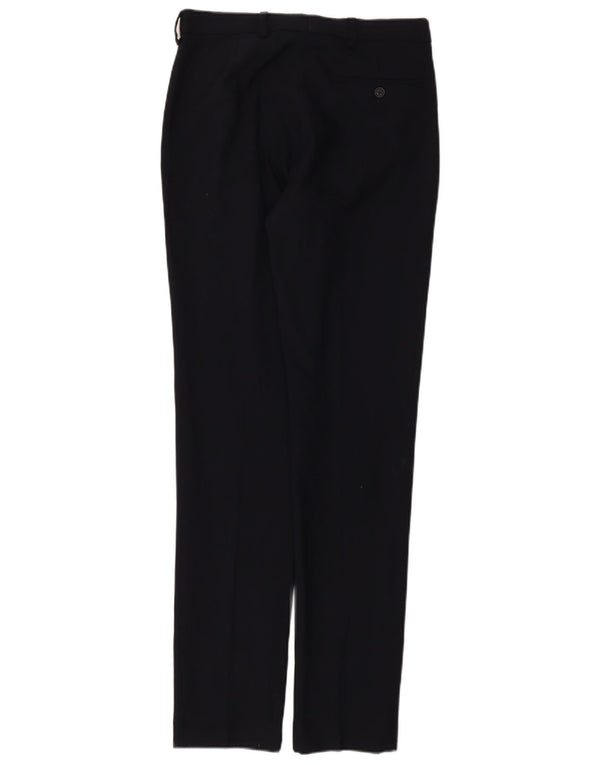 Marks & Spencer Mens Slim Suit Trousers W30 L33 Navy Blue Wool