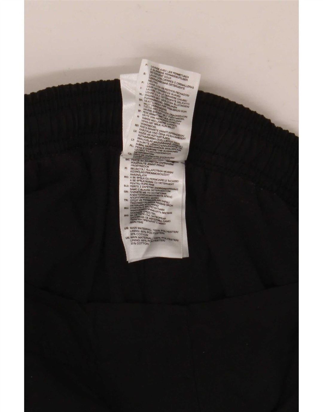 Pantaloni de trening Adidas pentru femei UK 16 Poliester negru mare