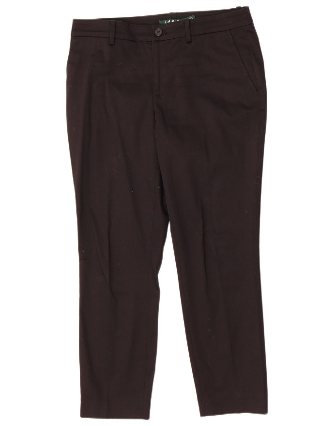 RALPH LAUREN Pantaloni chino subțiri pentru femei US 6 Medium W32 L26 Bumbac negru