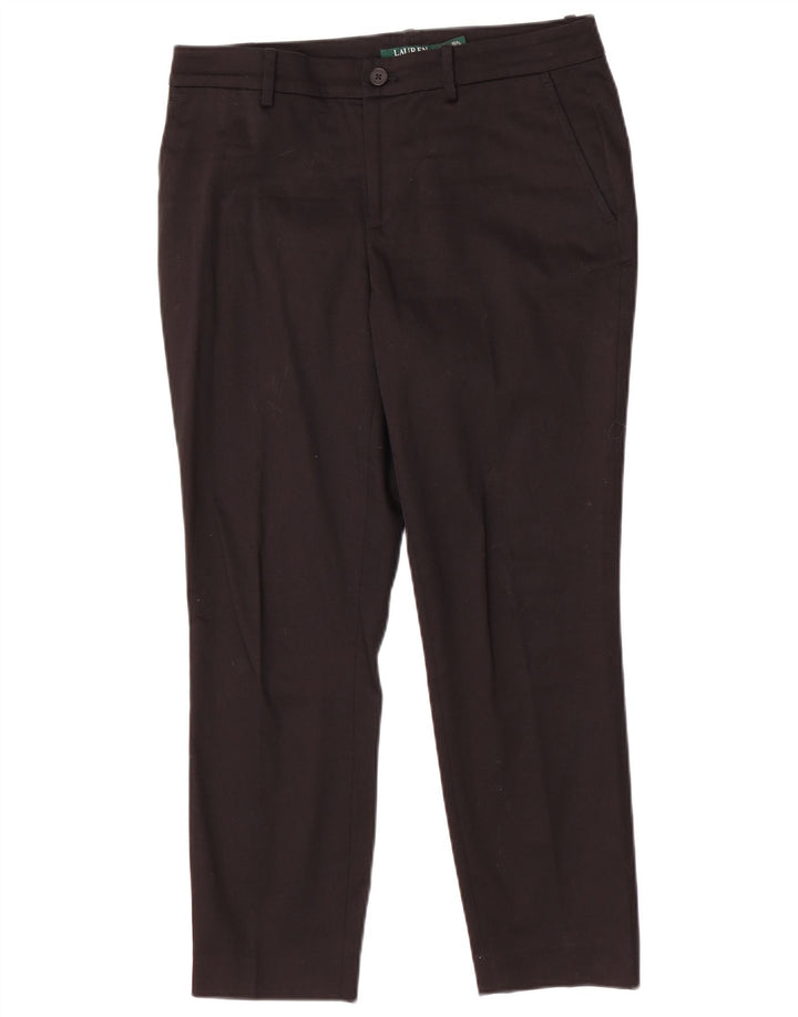 RALPH LAUREN Pantaloni chino subțiri pentru femei US 6 Medium W32 L26 Bumbac negru