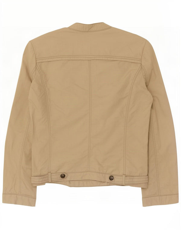 Jachetă Bomber pentru Damă Zara UK 12 Medium Bej Bumbac