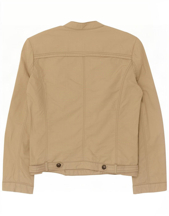 Jachetă Bomber pentru Damă Zara UK 12 Medium Bej Bumbac