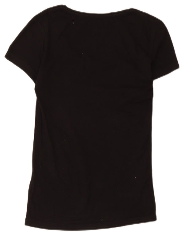 Tricou grafic pentru femei Calvin Klein Jeans Top UK 10 Small Black