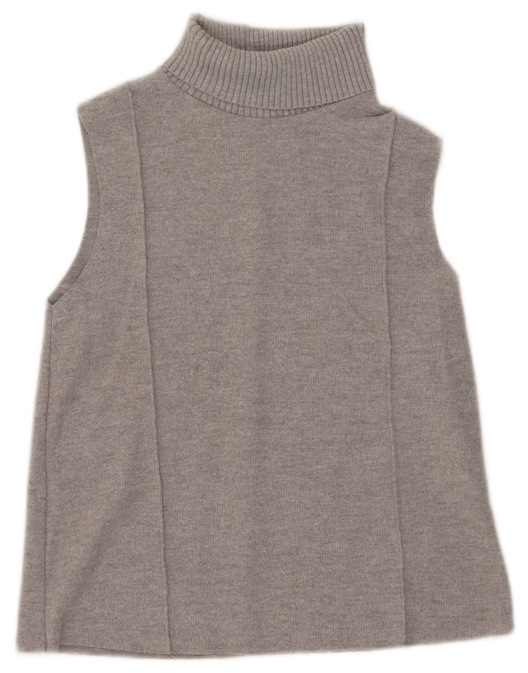 Zara Femei Vest Tank Top UK 10 Small Gri Poliester