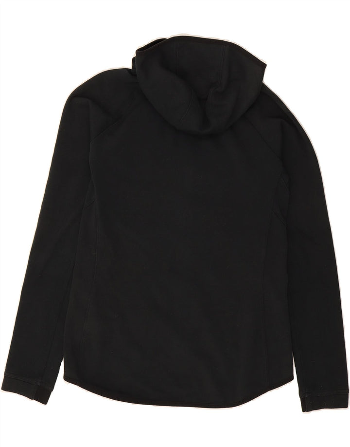 NIKE Womens Track & Field Zip Hoodie Sweater UK 14 Medium Black Polyester Vintage Nike and Second-Hand Nike from Messina Hembry 