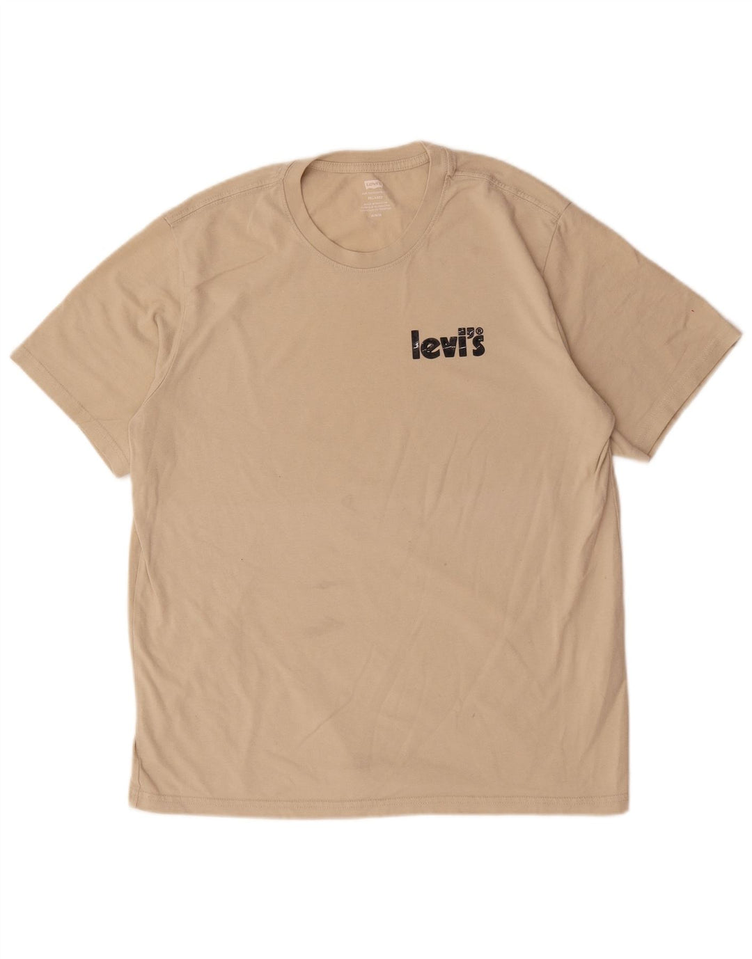 Tricou cu grafică relaxată Levi's pentru bărbați Top din bumbac mediu bej
