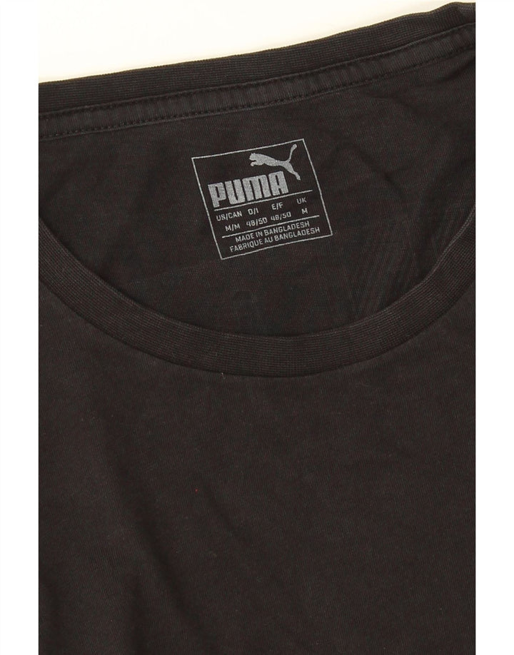 Tricou grafic Puma pentru bărbați Top Mediu Negru