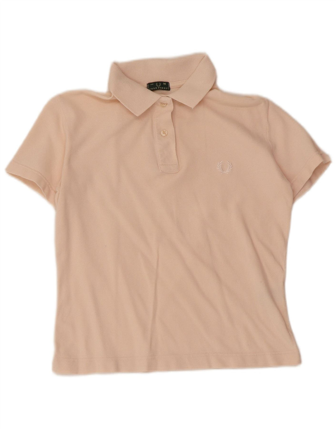 Tricou polo Fred Perry pentru femei UK 12, bumbac roz mediu