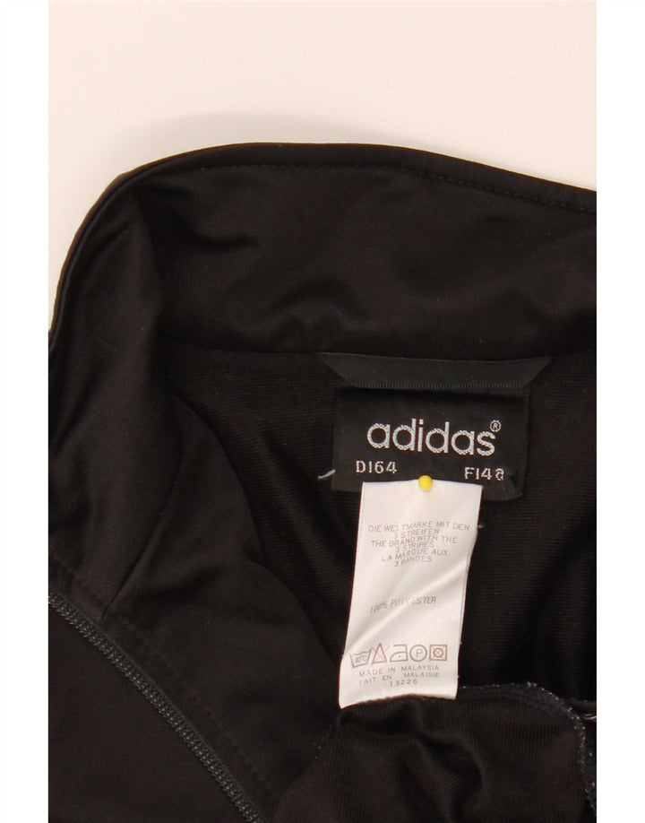 Jachetă de trening pentru băieți Adidas 13-14 ani, poliester negru