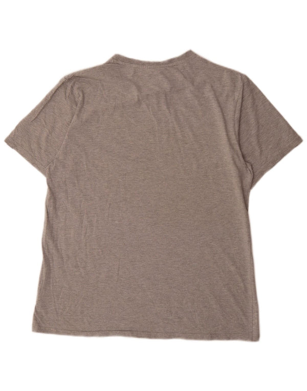 Ellesse Mens Graphic T-Shirt Top XL Grey Flecked Cotton