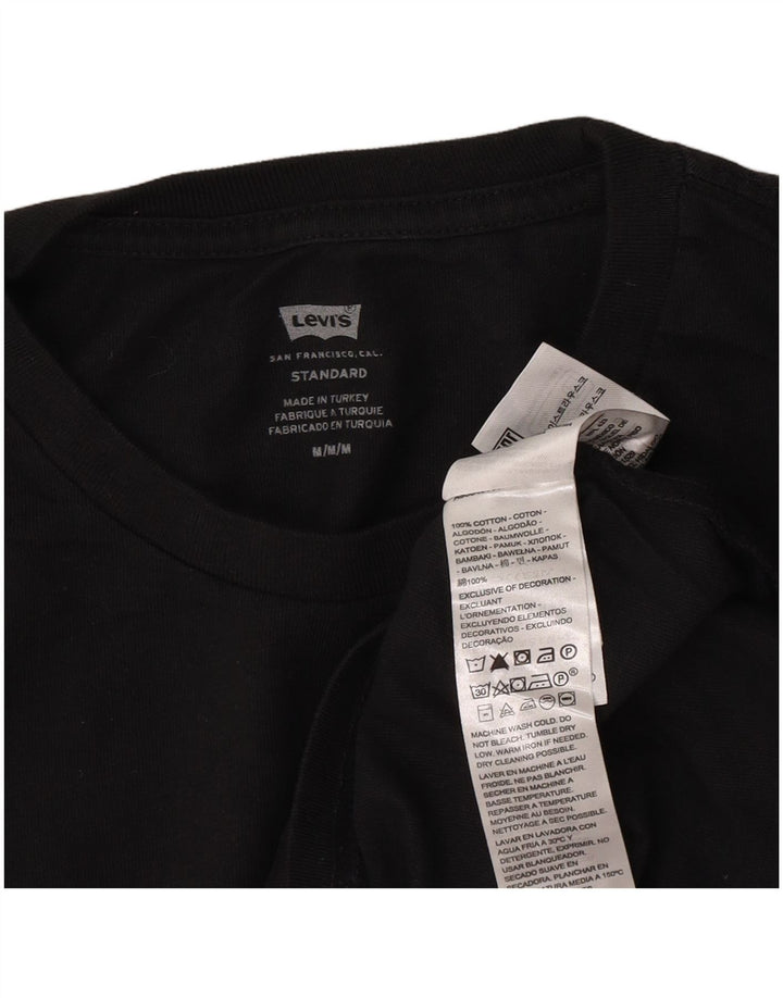 Levi's Top standard pentru bărbați cu mânecă lungă, bumbac mediu negru