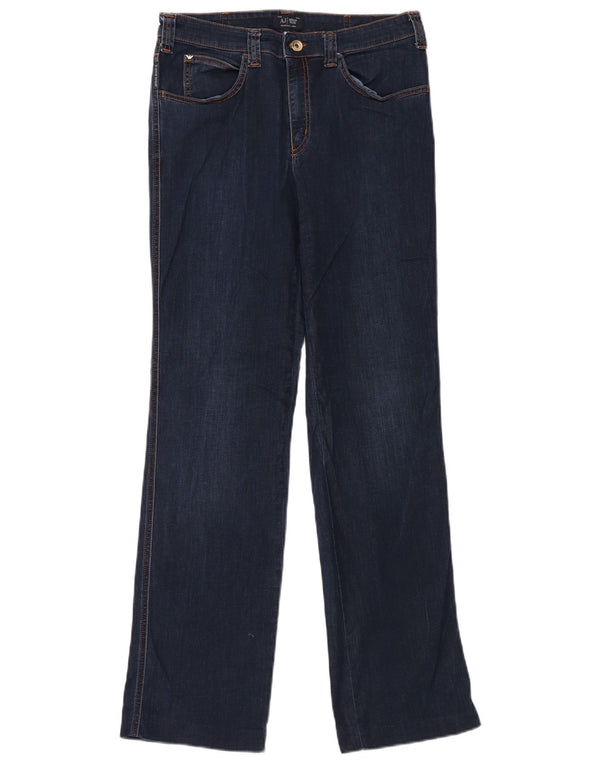 Blugi drepti pentru femei Armani W31 L32 Bumbac bleumarin