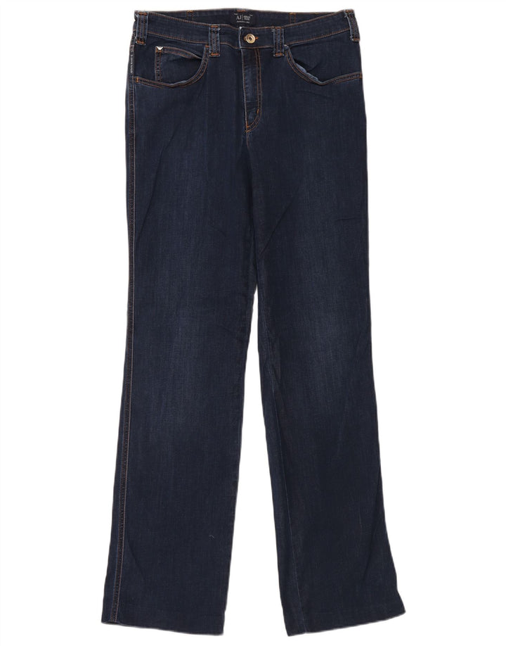 Blugi drepti pentru femei Armani W31 L32 Bumbac bleumarin