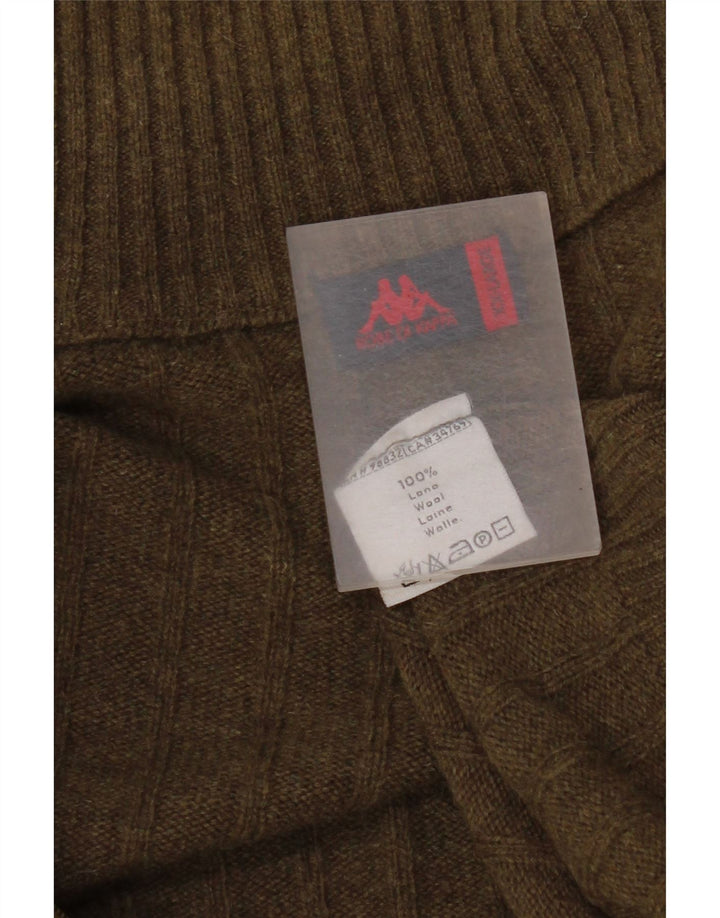 Pulover cardigan pentru bărbați Kappa 2XL Kaki Lână