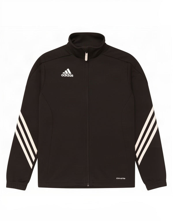 Adidas Boys Climalite Trening Top Jachetă 9-10 ani poliester negru
