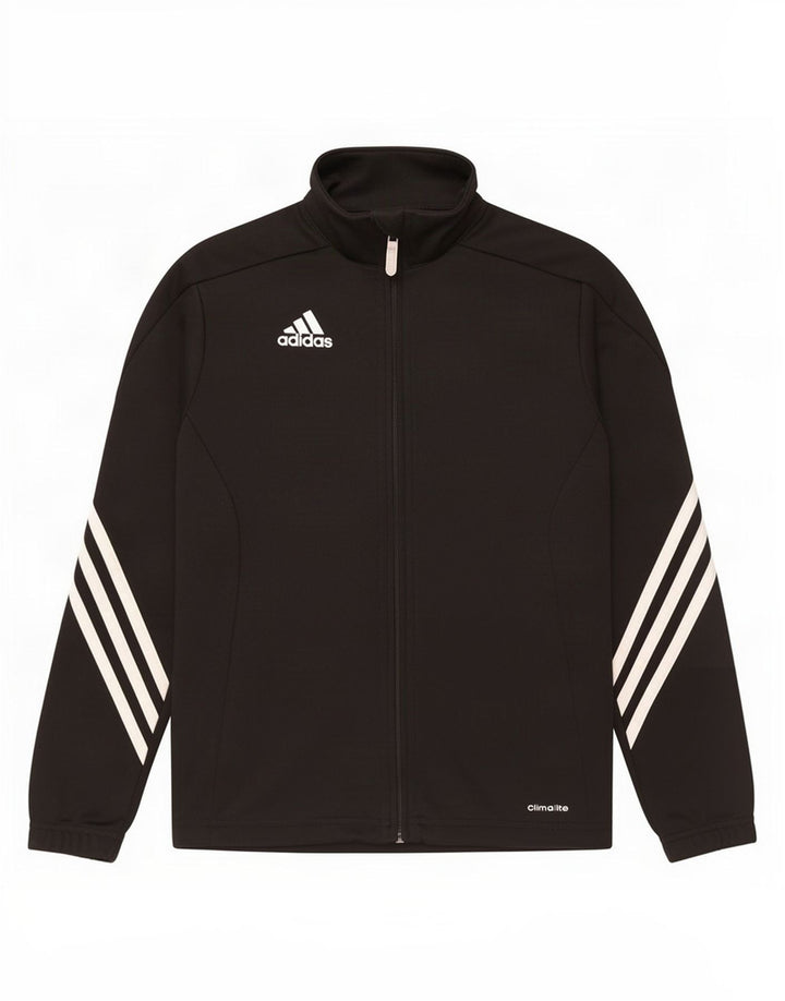 Adidas Boys Climalite Trening Top Jachetă 9-10 ani poliester negru
