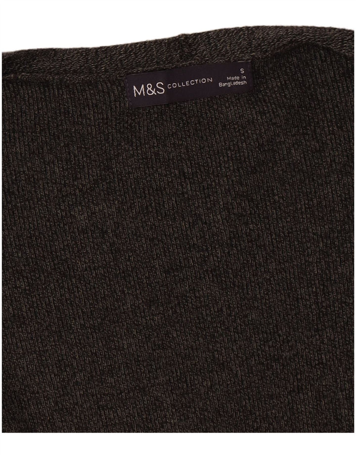 Pulover cardigan deschis supradimensionat pentru femei Marks & Spencer UK 10 mic gri