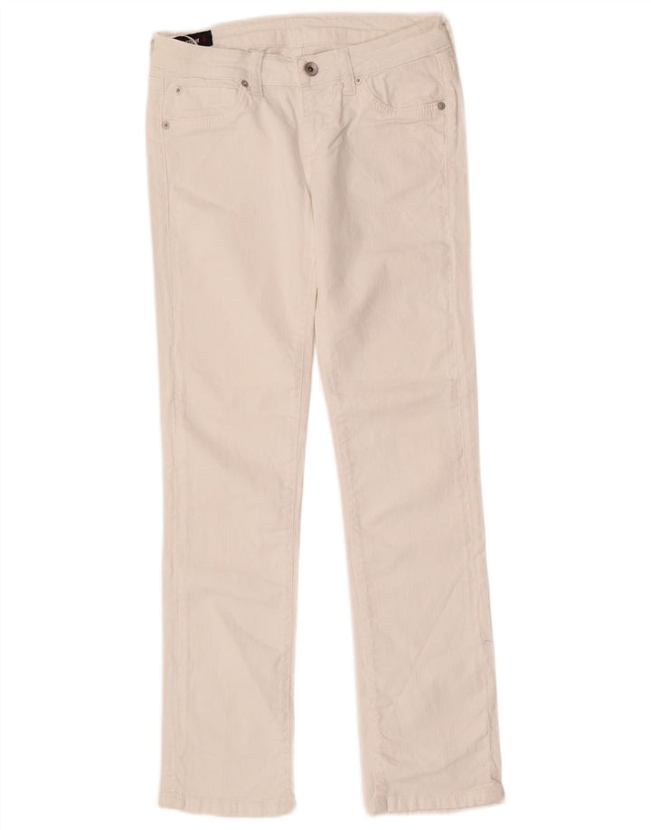 Uniformă Blugi Slim Femei L27 L29 Bumbac Alb