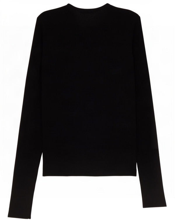 Crop Top pentru femei Zara cu mânecă lungă UK 12 Medium Black Viscose