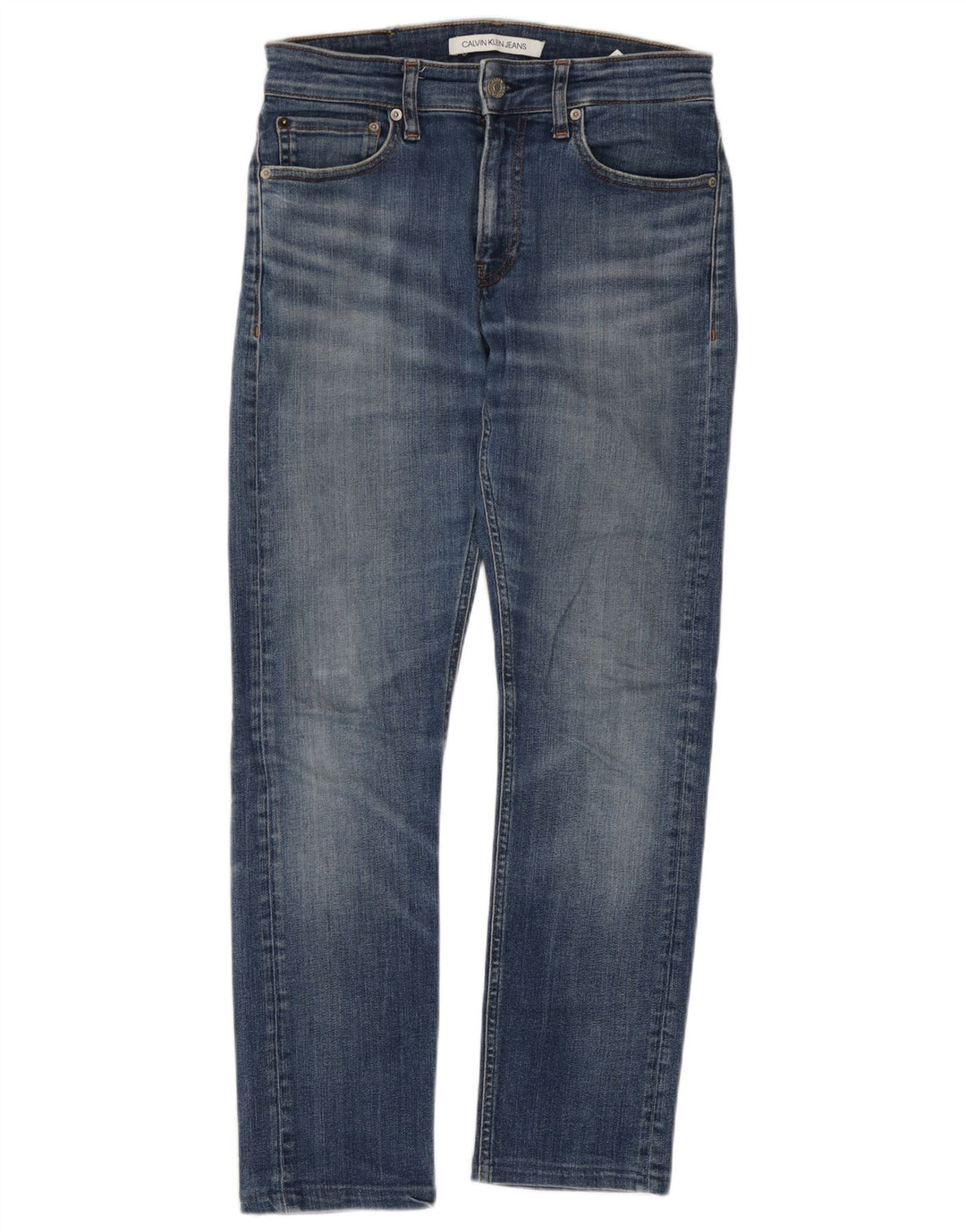 Blugi slim pentru bărbați Calvin Klein W28 L27 Bumbac albastru