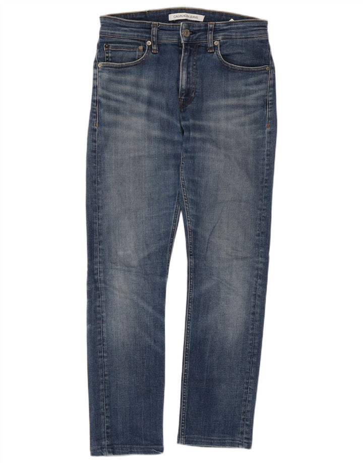 Blugi slim pentru bărbați Calvin Klein W28 L27 Bumbac albastru