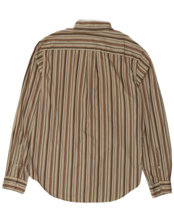 Cămașă Massimo Dutti pentru bărbați EU 42 mare, bej, cu dungi