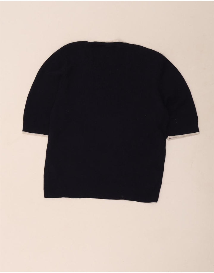 Bluză cu mânecă scurtă pentru femei Marks & Spencer UK 16 mare bleumarin