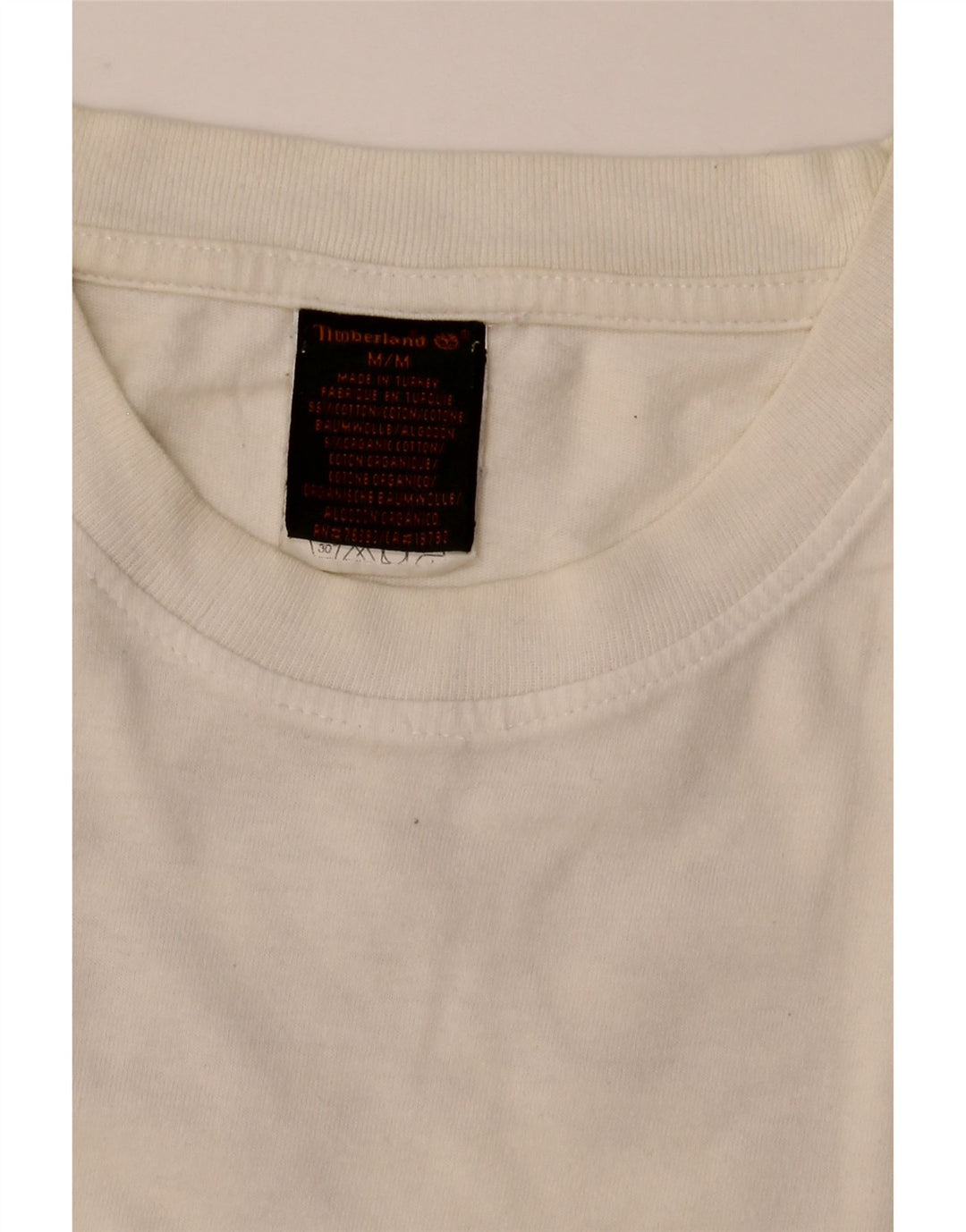 Tricou grafic Timberland pentru bărbați Top mediu din bumbac alb