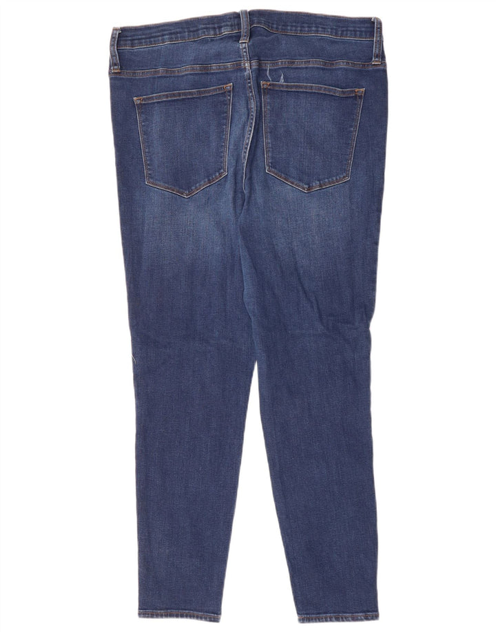 Jeans skinny pentru femei cu talie înaltă J. CREW W33 L28 albastru