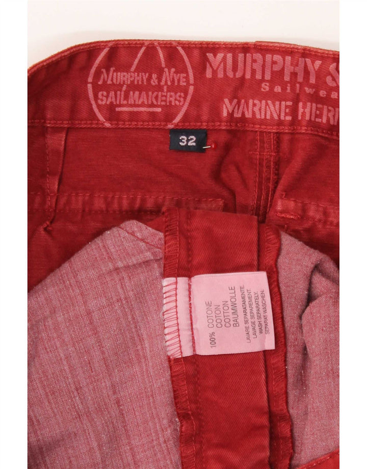 Fusta mini pentru femei Murphy & Nye W32 bumbac roșu mare