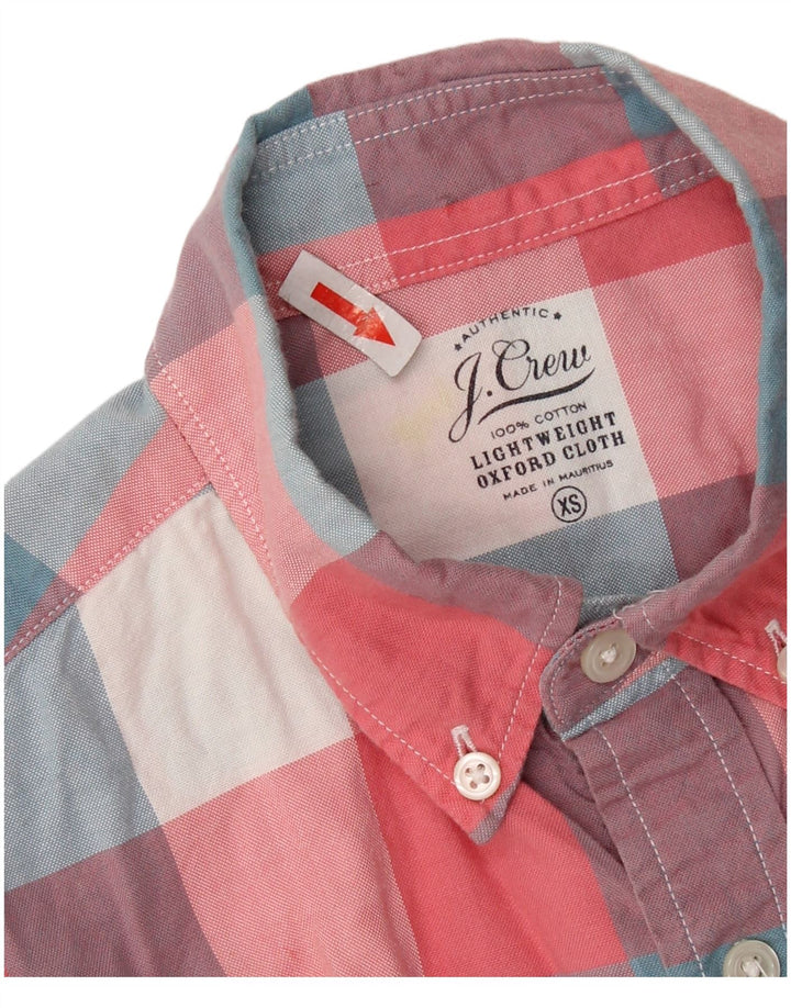 Cămașă cu mânecă scurtă pentru bărbați J. CREW XS, bumbac cu carouri multicolore