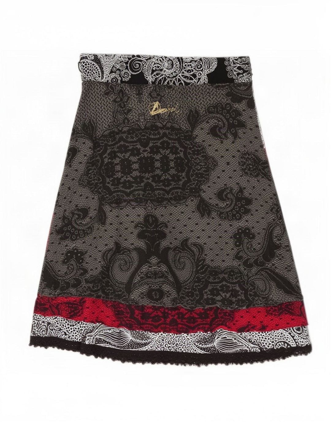 Fusta A-Line Desigual Womens Medium W28 Multicolor Paisley