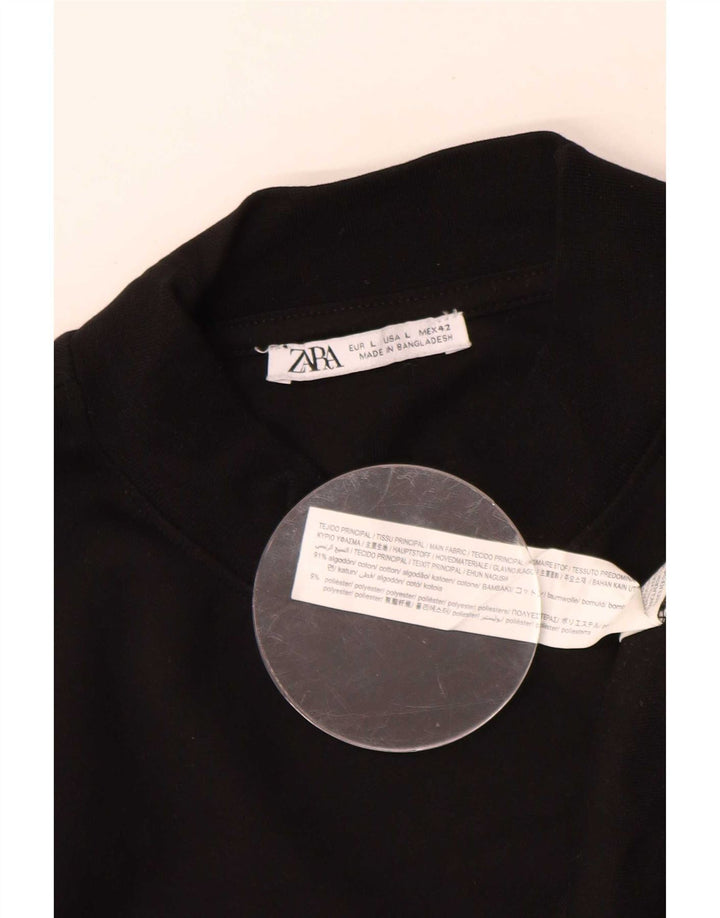 Pulover pentru bărbați Zara, mare, negru, bumbac