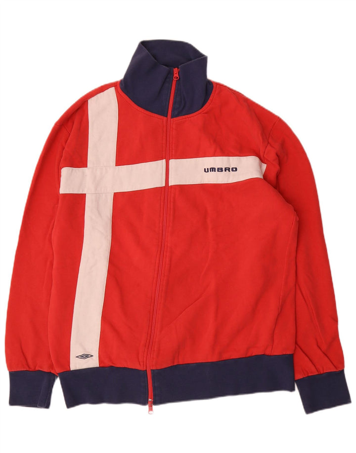 Jachetă de trening pentru bărbați Umbro, XL, roșu, bumbac color bloc