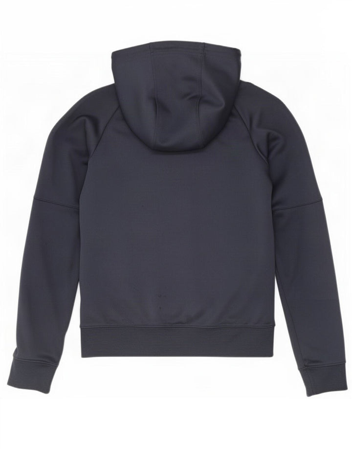 Pulover Nike pentru bărbați, cu fermoar, din poliester color-bloc, albastru bleumarin
