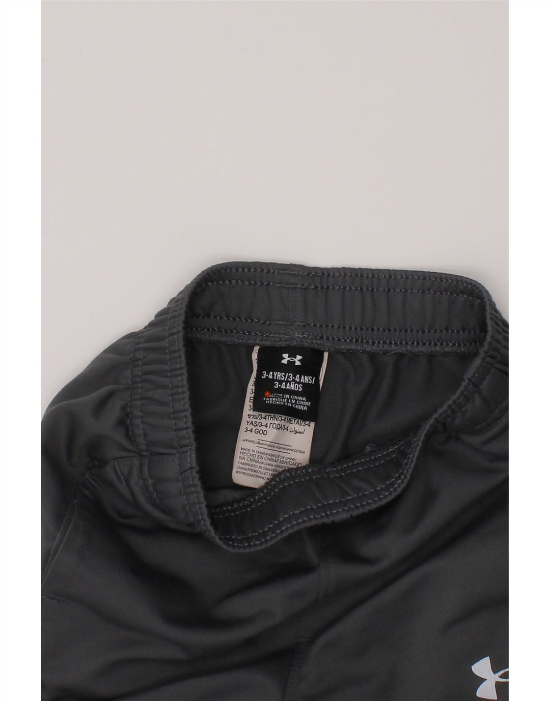 UNDER ARMOUR Băieți Trening Pantaloni Joggeri 3-4 Ani Gri Poliester