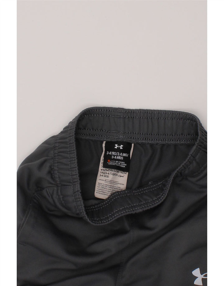 UNDER ARMOUR Băieți Trening Pantaloni Joggeri 3-4 Ani Gri Poliester