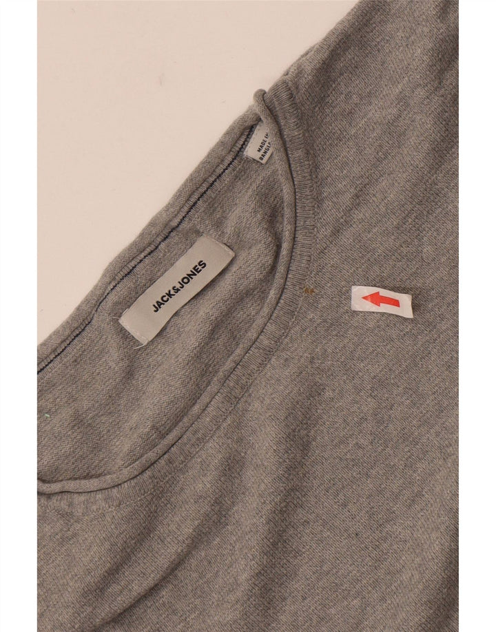 Pulover Jack & Jones pentru bărbați, cu gât crew, 2XL, gri