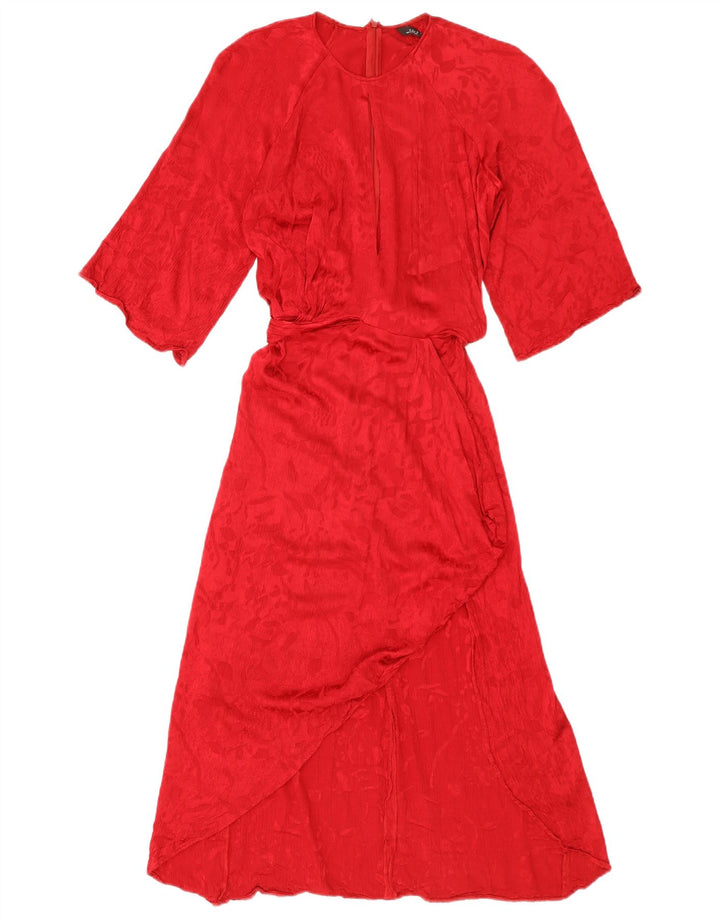 Rochie Maxi pentru Damă Zara UK 10 Small Red Viscose