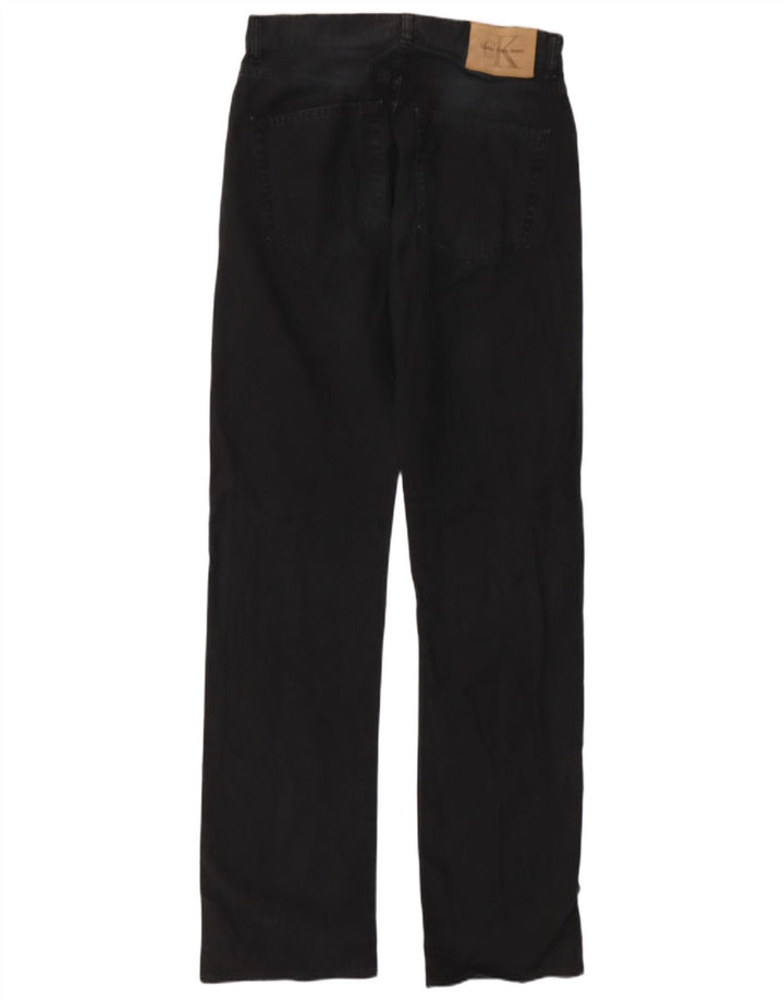 Calvin Klein Blugi drepti pentru bărbați W30 L33 bumbac negru