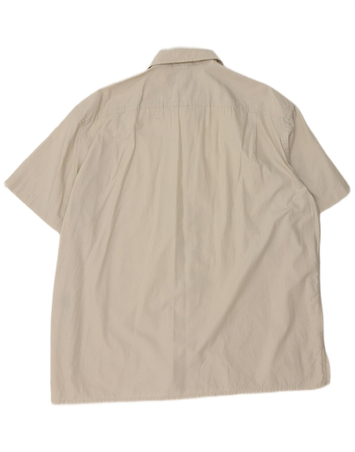 Cămașă cu mânecă scurtă pentru bărbați Dkny XL, bej, bumbac