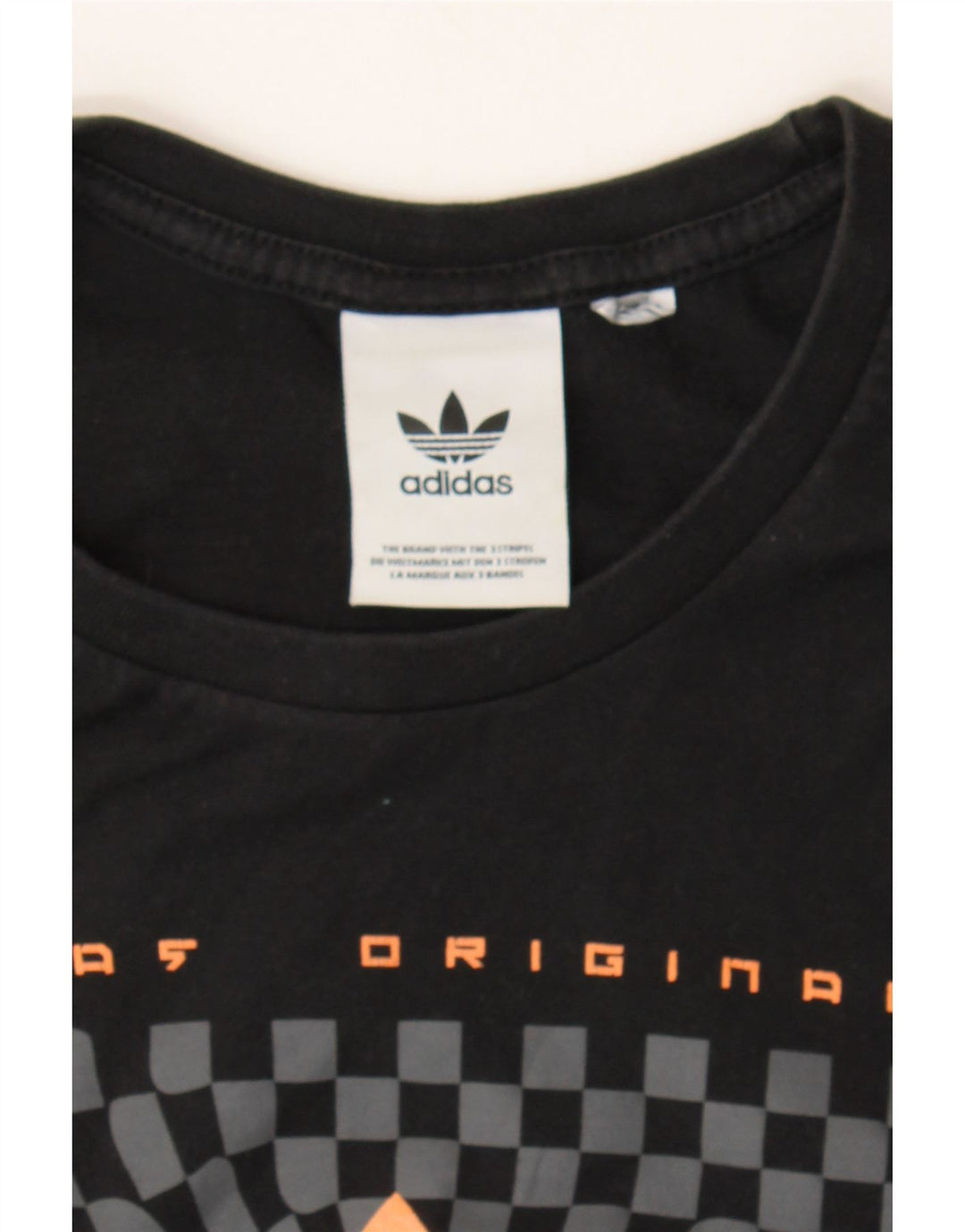 ADIDAS Mens Graphic T-Shirt Top Medium Black Vintage Adidas and Second-Hand Adidas from Messina Hembry 