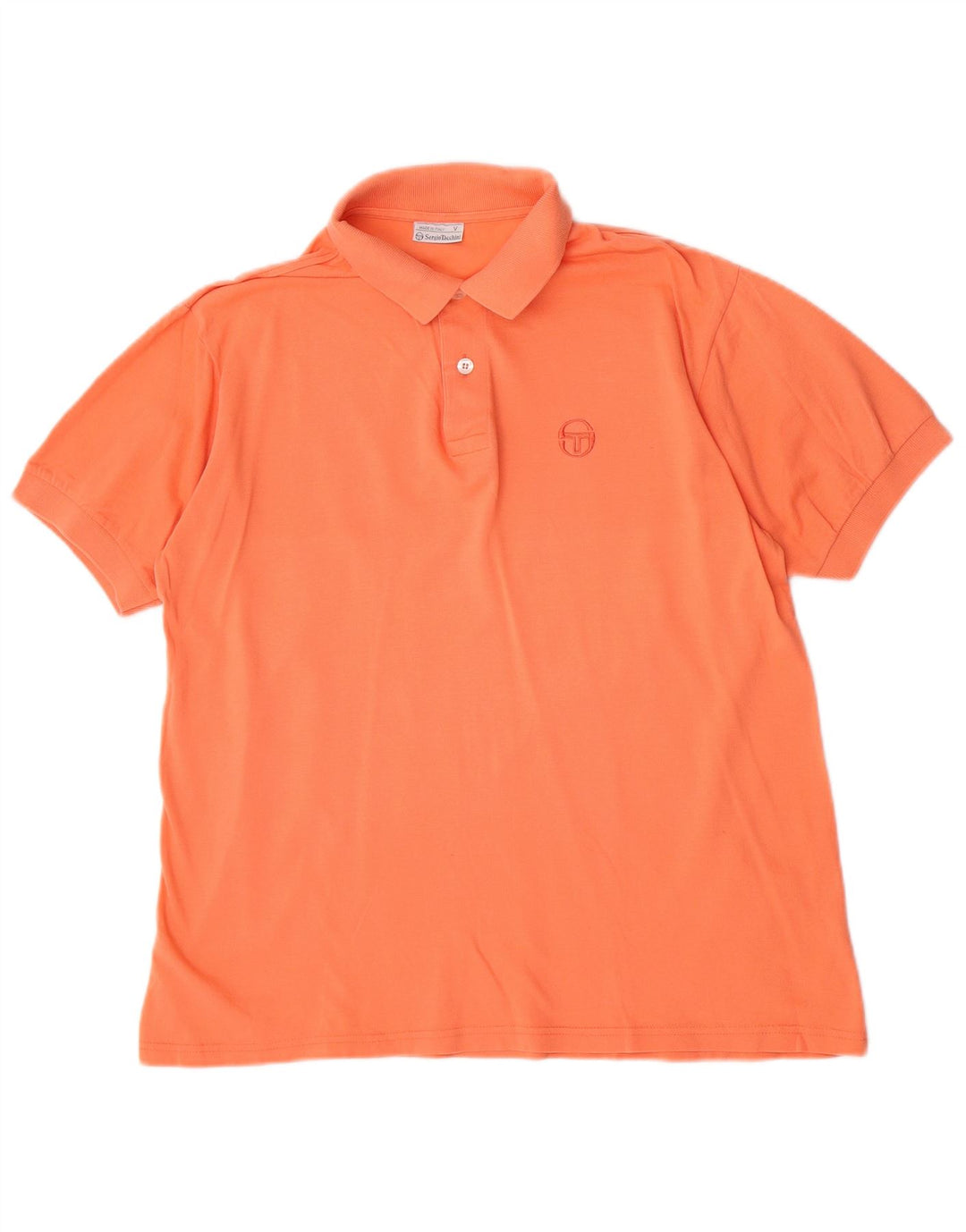 Tricou polo Sergio Tacchini pentru bărbați, bumbac portocaliu mediu