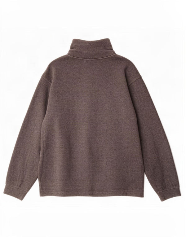 Pulover pentru bărbați Sergio Tacchini, cu gât cu nasturi, fleece, XL, gri