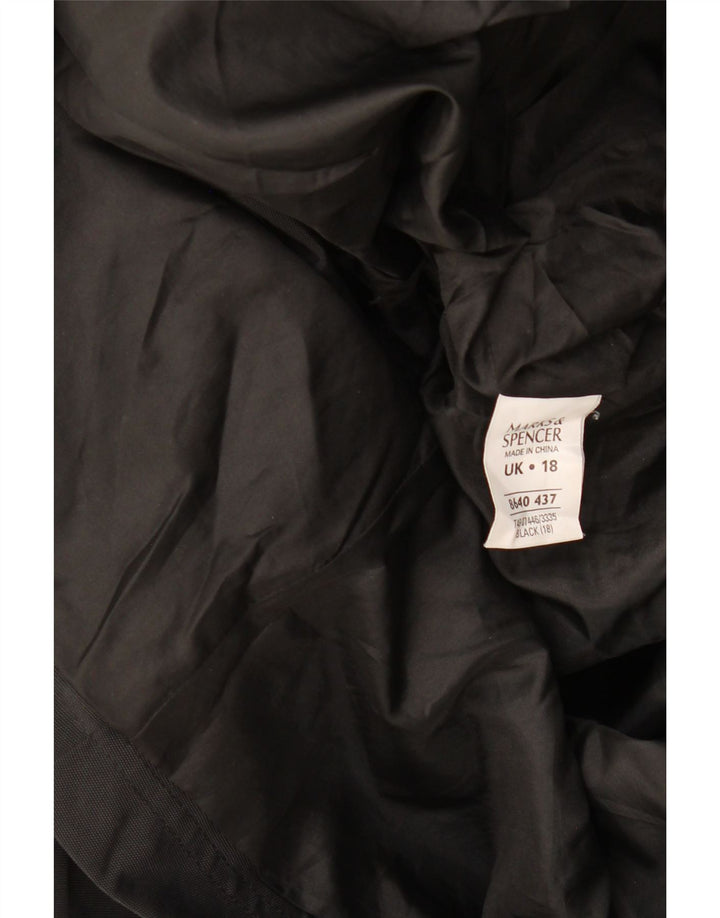Jachetă Parka cu glugă pentru femei Marks & Spencer UK 18 XL Poliester negru