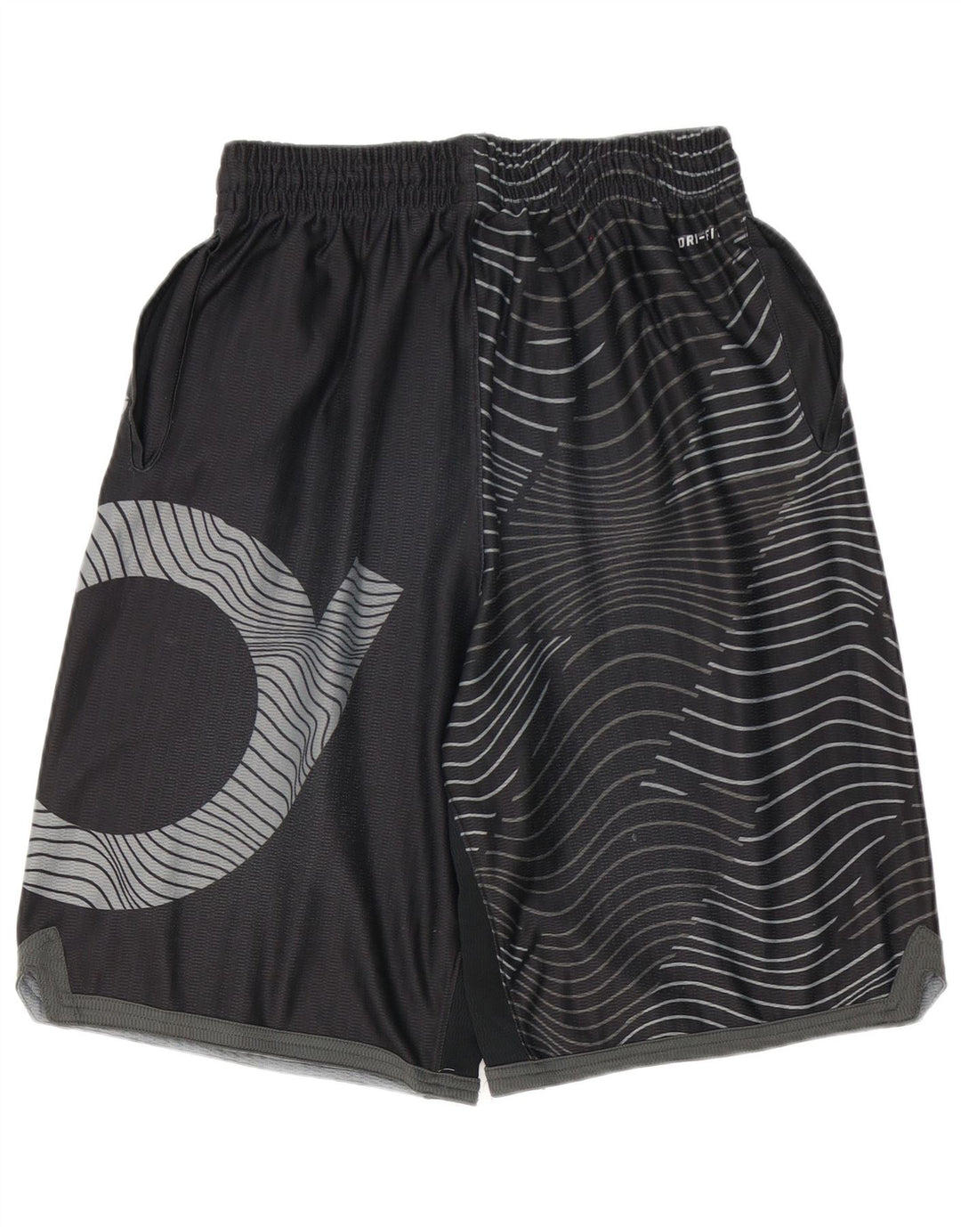 Pantaloni scurți sport NIKE Dri Fit pentru bărbați, mari, negru, geometric, poliester
