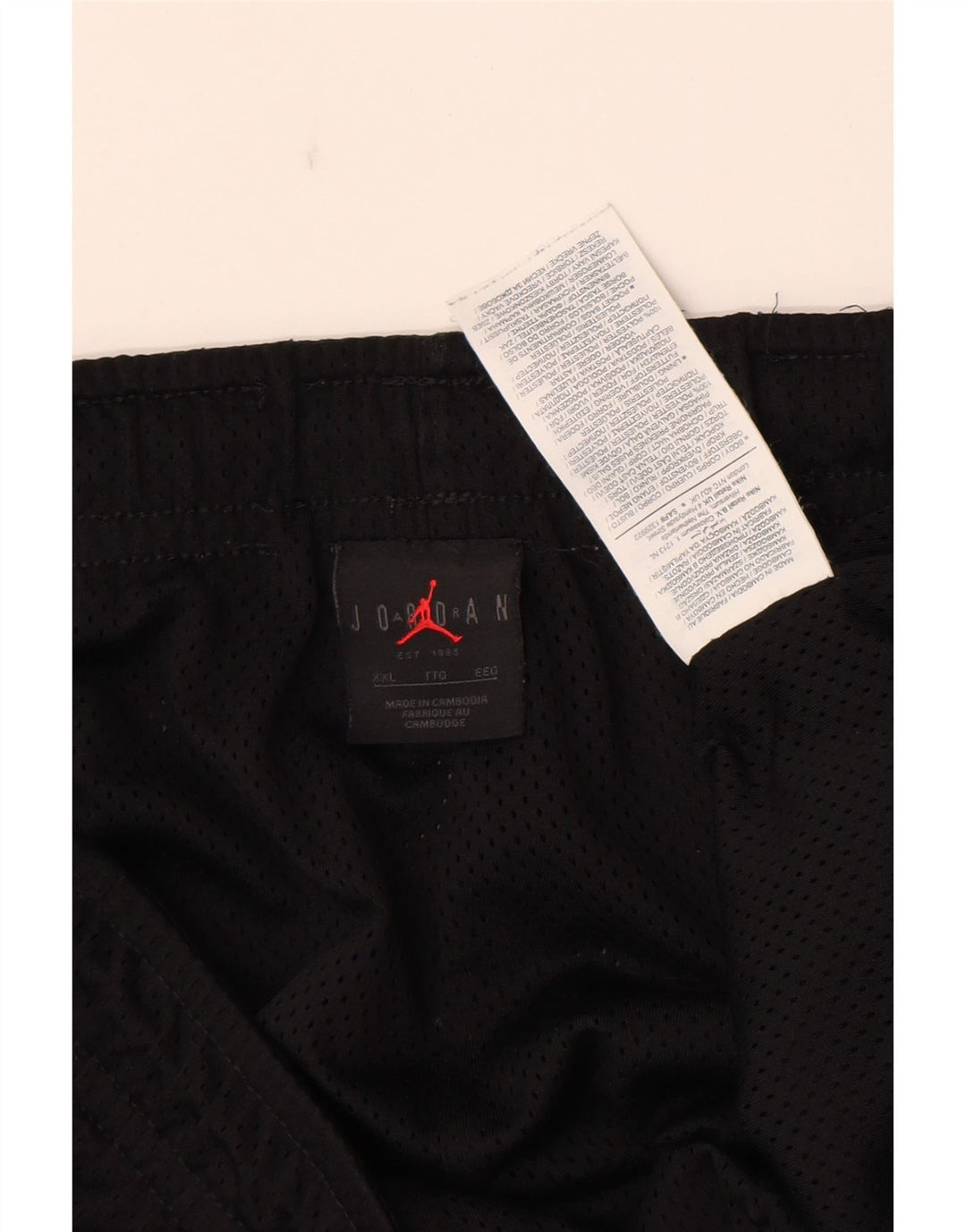 Pantaloni scurți sport grafic Jordan pentru bărbați, 2XL, poliester negru