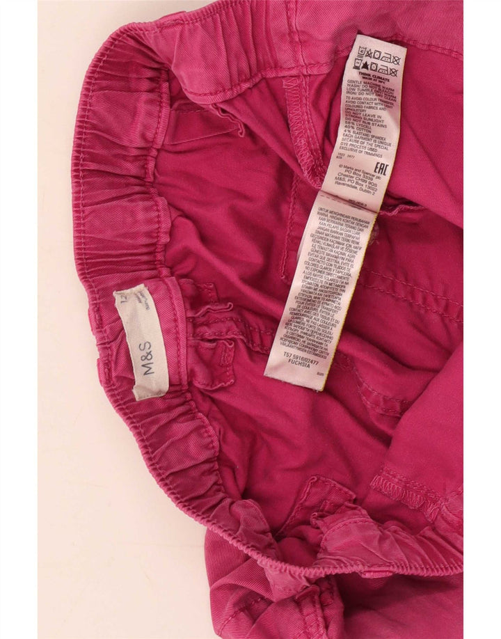 Marks & Spencer Pantaloni Cargo Capri pentru femei UK 12 Medium W30 L22 Roz