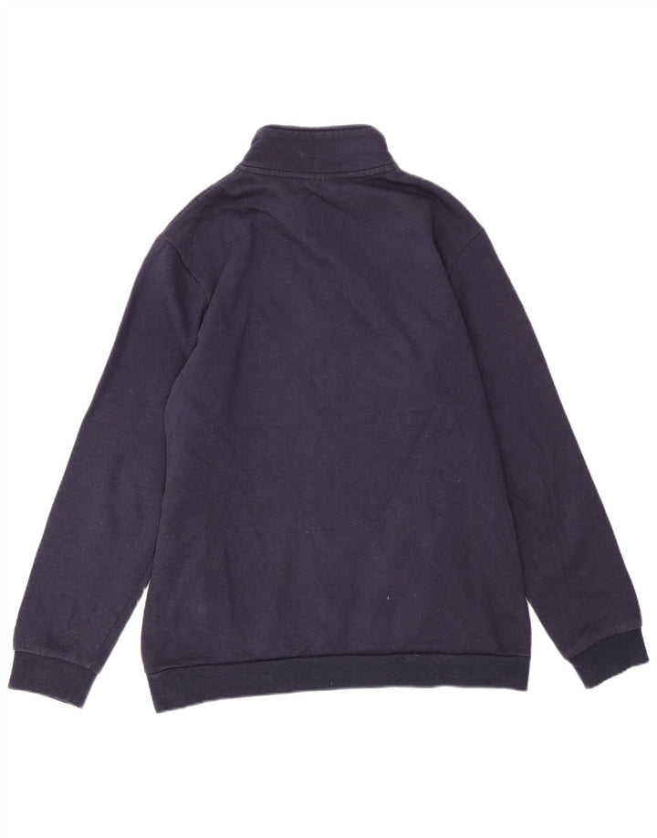 Pulover Fila pentru bărbați, cu grafic, cu fermoar, cu decolteu, mediu, bleumarin, color block