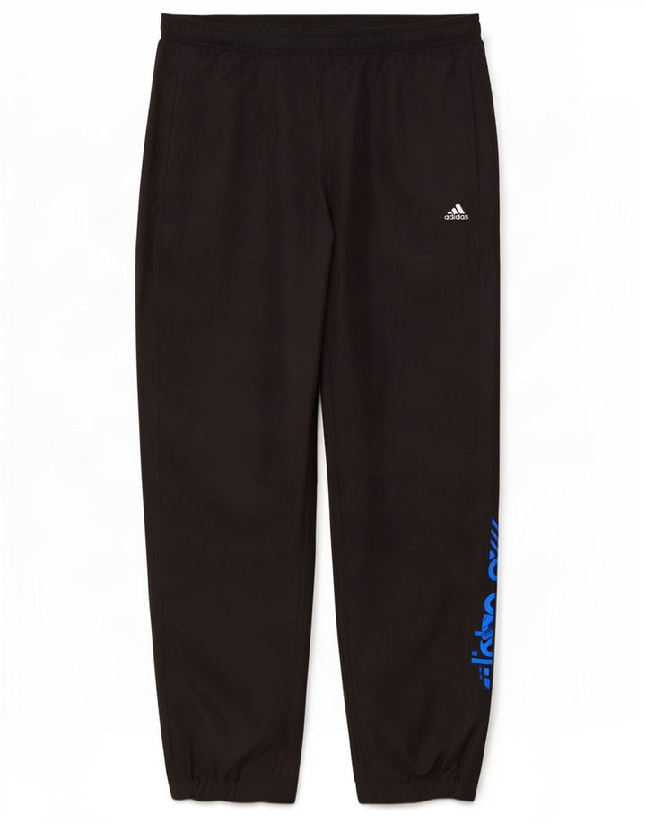 Pantaloni de trening Adidas Climalite pentru bărbați Joggeri poliester mediu negru
